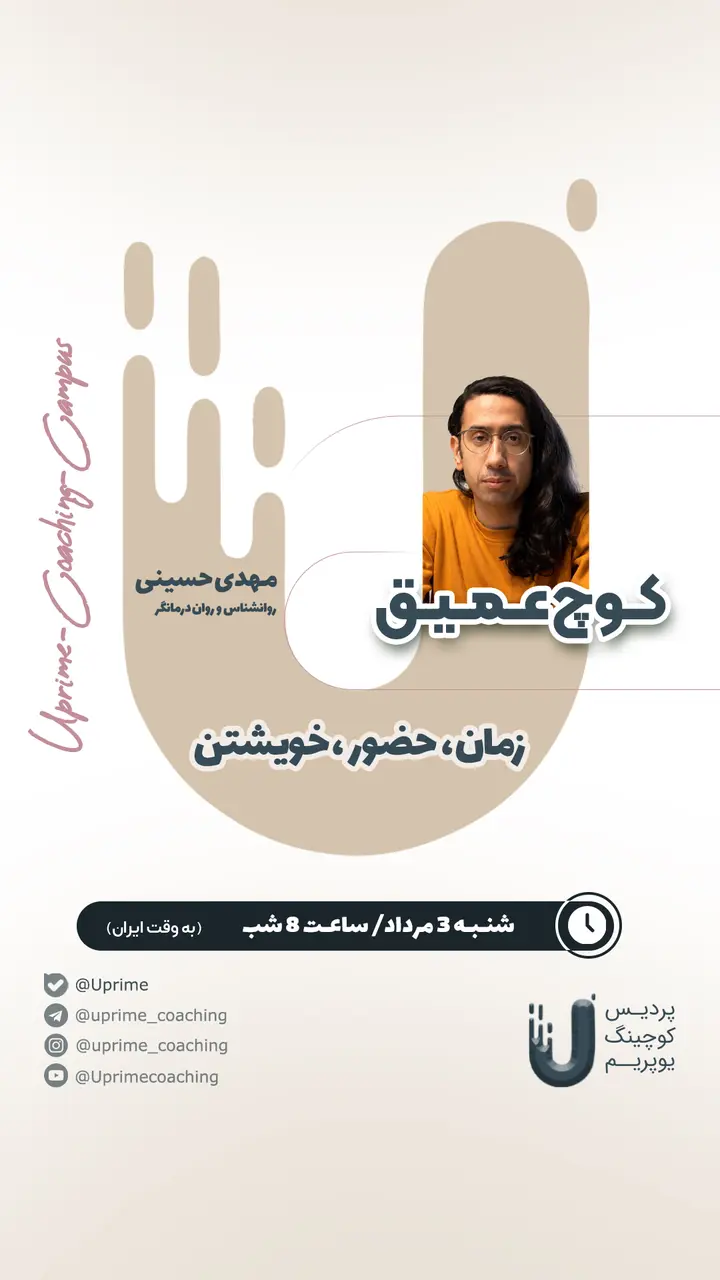 پوستر زمان، حضور، خویشتن